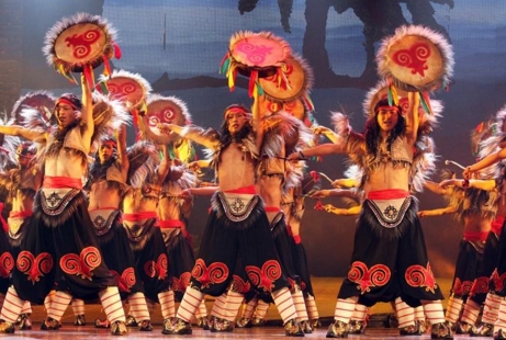 羌族羊皮鼓舞_非物质文化遗产_民间舞蹈