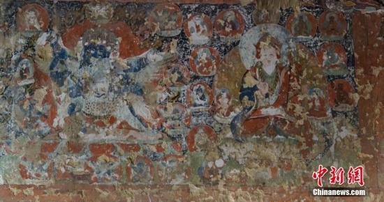 西藏新发现距今约700年的遗存壁画