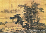 广东画家传下来的第一张名画：《湖山平远图》
